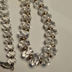 Edwardian Rock Crystal Barrel Beads